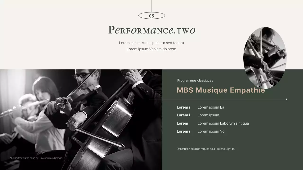 Portefeuille du groupe Performance en kaki