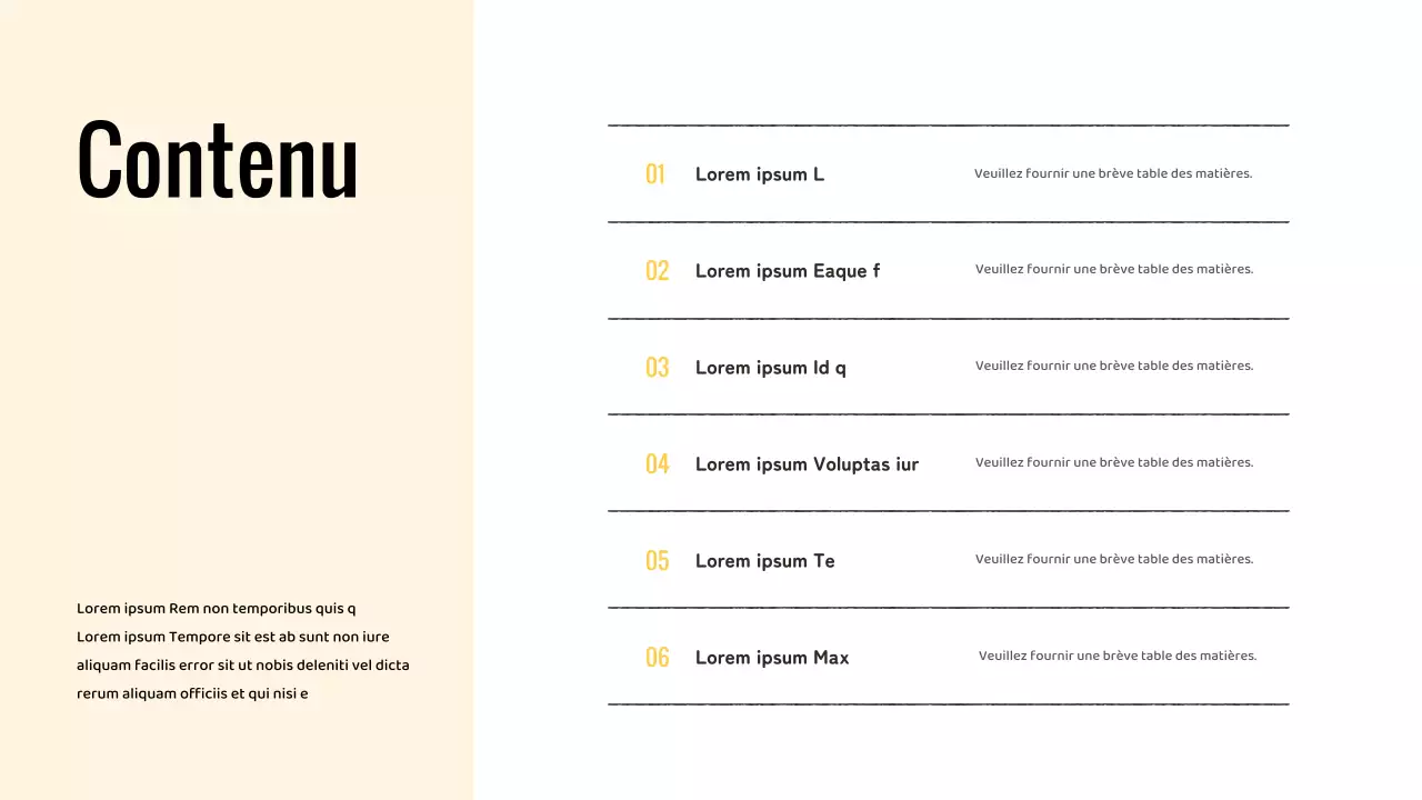 Présentation d'un design minimaliste et sans obstacle de couleur jaune