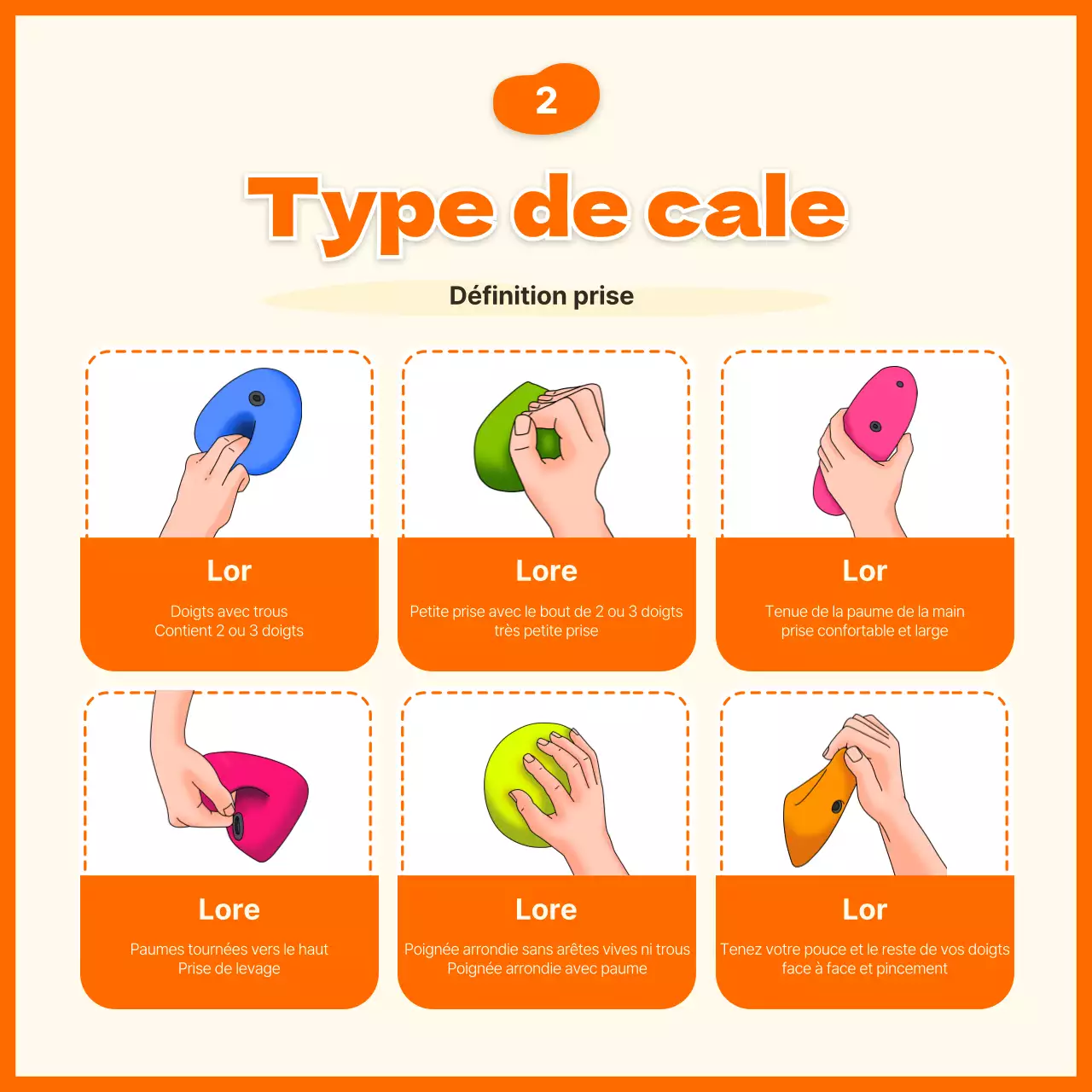 Orange Illustrated Concept Sport Climbing Information et recrutement