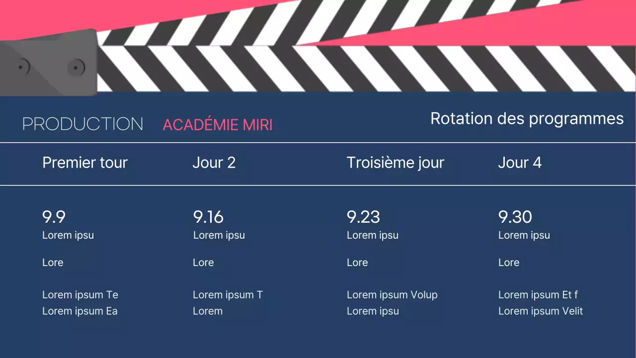 Atelier Cinemaconcept dans les tons marine et rose