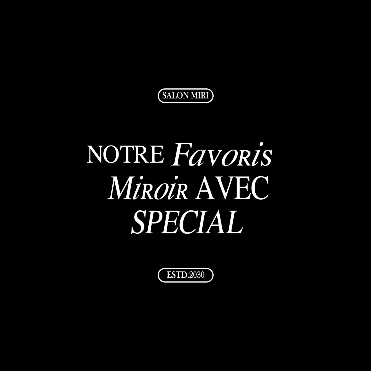 Combinaisons de polices de caractères simples et nettes en noir et blanc pour les promotions et les marchandises des instituts de beauté