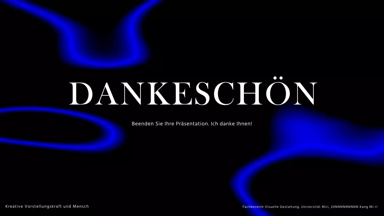 Trendiger Porträtbericht in Blau, Schwarz und Weiß