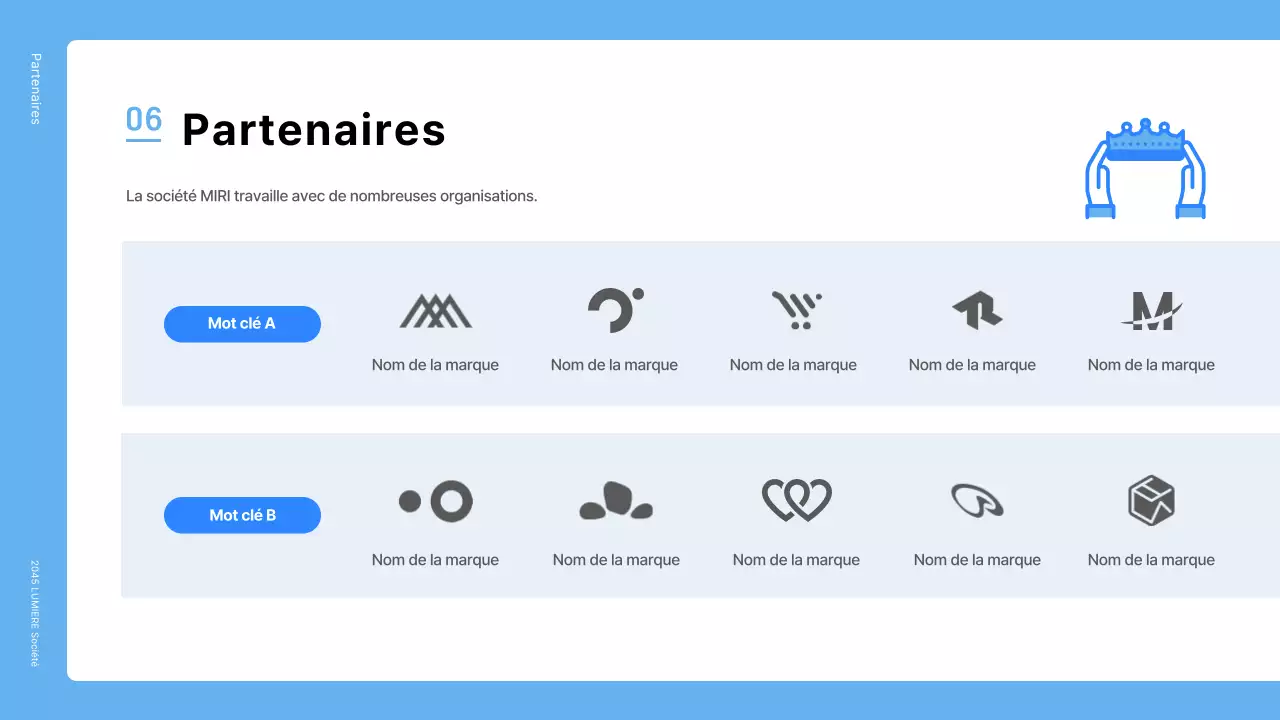 Une lettre de motivation simple pour une entreprise bleue