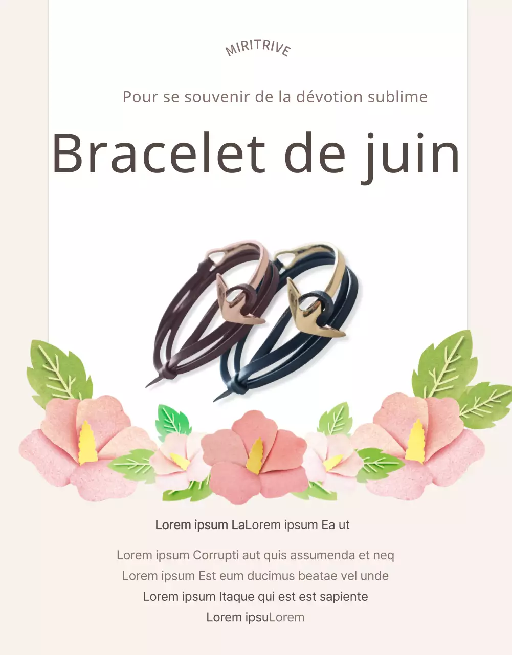 Beige National Veterans Welfare Improvement Bracelet Funding Detail Page