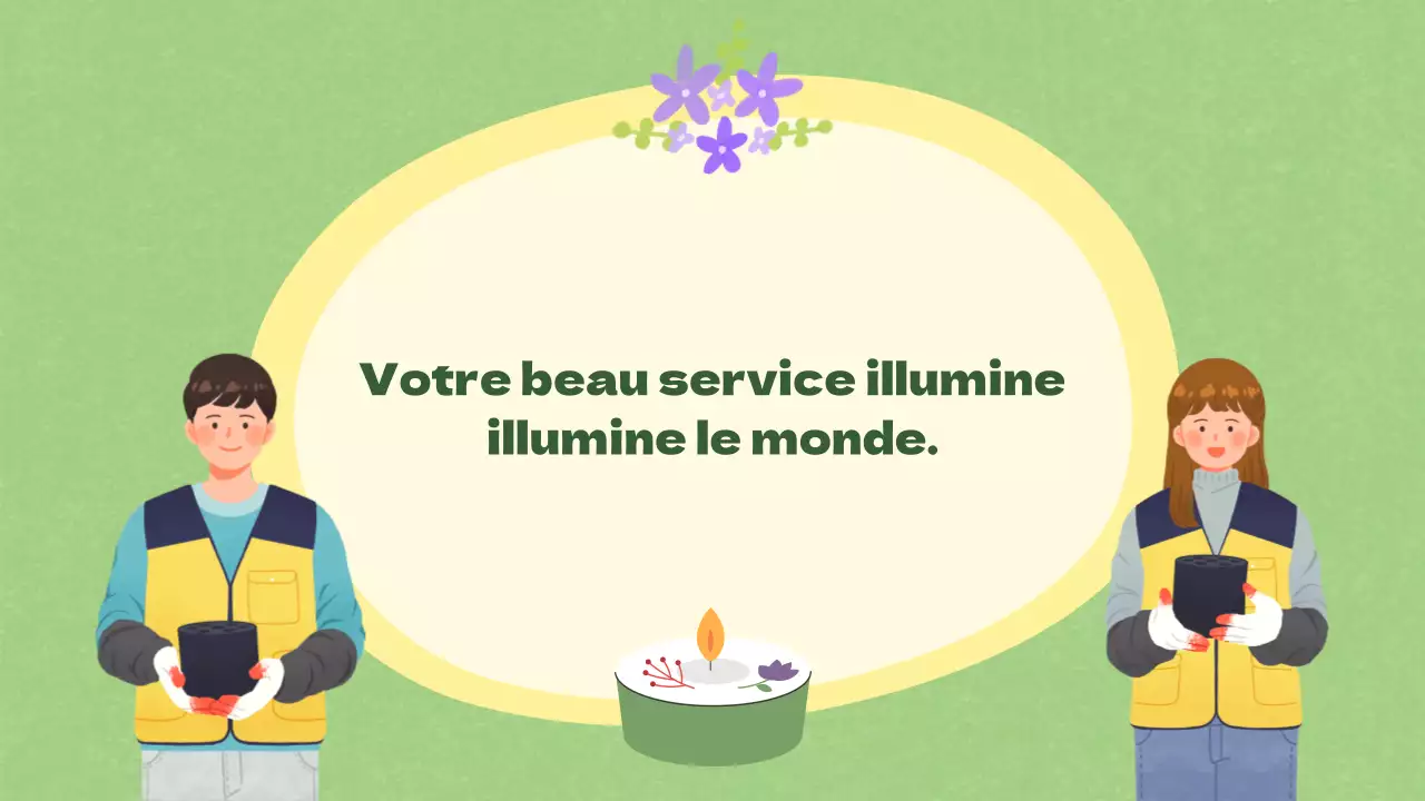 Matériel de formation des volontaires verts et jaunes pour les élèves de l'enseignement secondaire