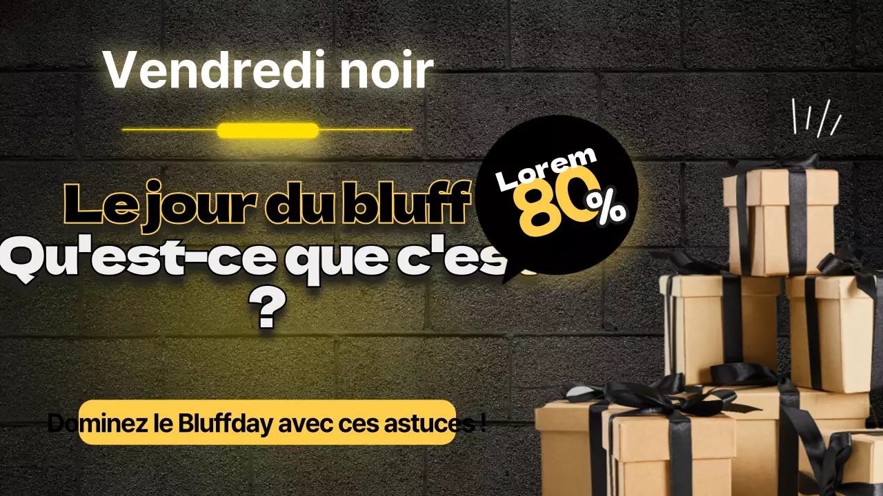 Thème du vendredi noir en noir et jaune