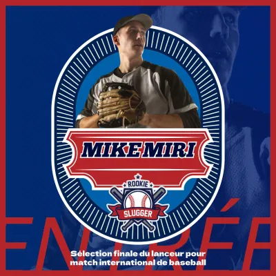 Promouvoir les dernières sélections de l'équipe rouge et bleue pour le baseball