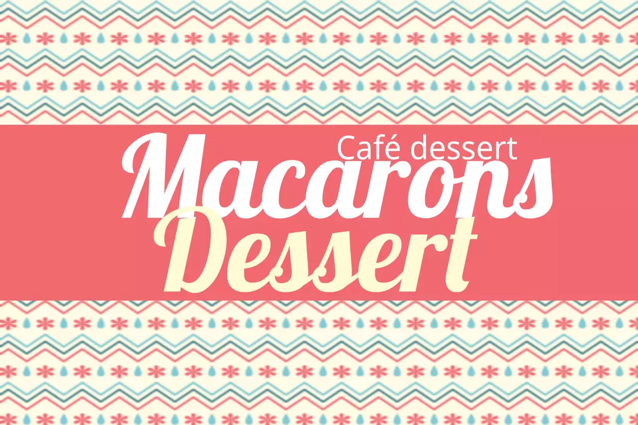 Dessert aux macarons