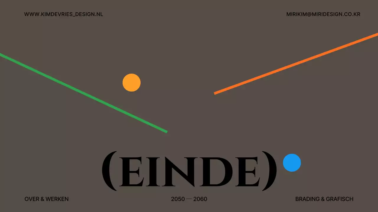 Grijs en kaki lijnen en vormen concept ontwerp portfolio