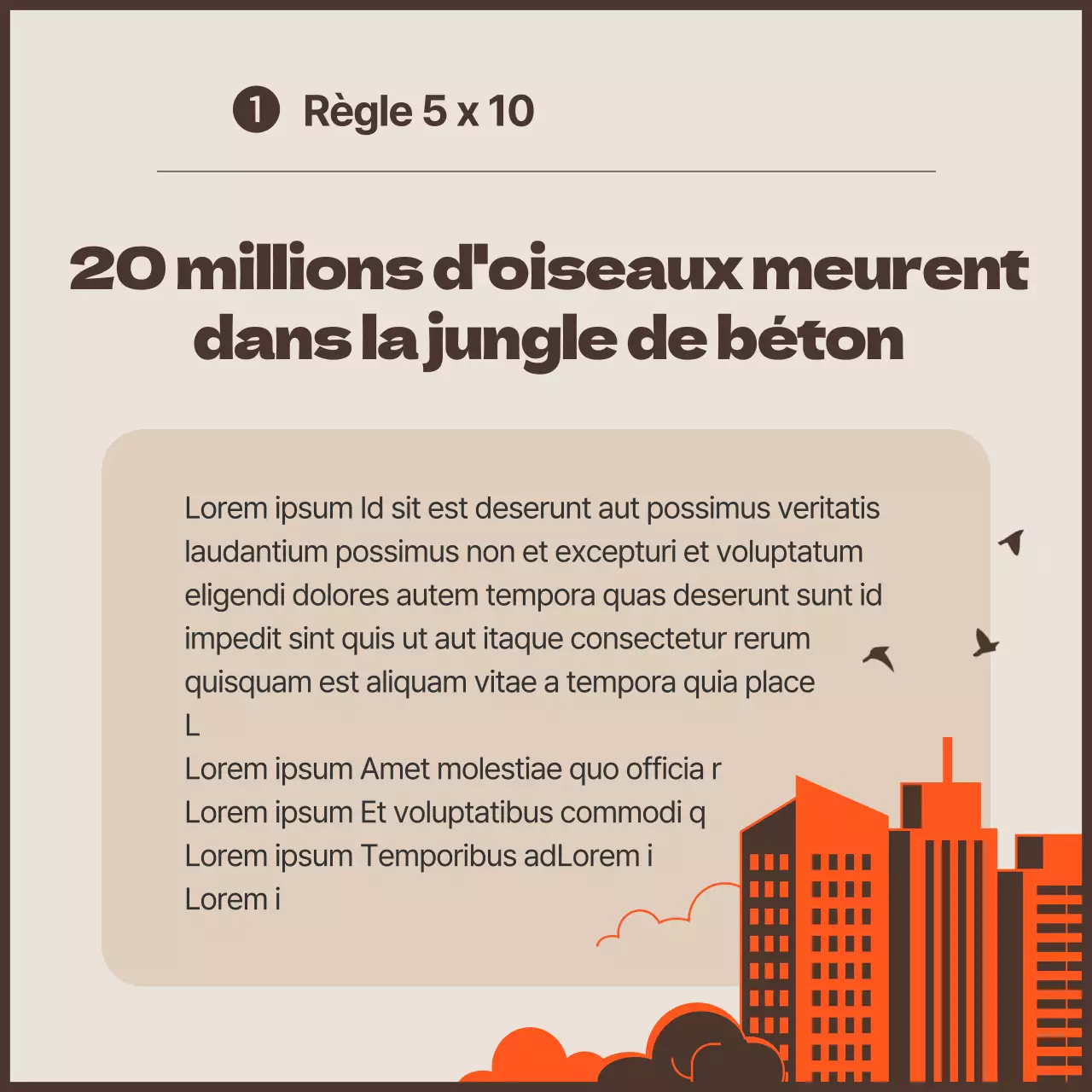 Une campagne anti-collision avec des accents orange