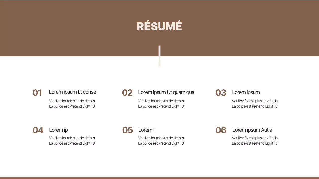 Brune et simple pour présenter des études de cas