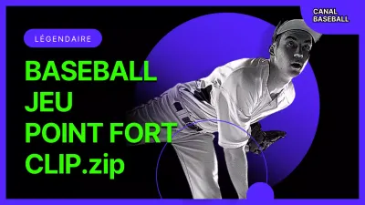 Une collection de phrases de baseball en vert et violet