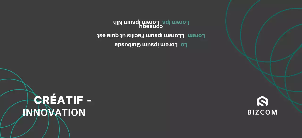 Bizcom simple en noir et gris pour promouvoir votre entreprise