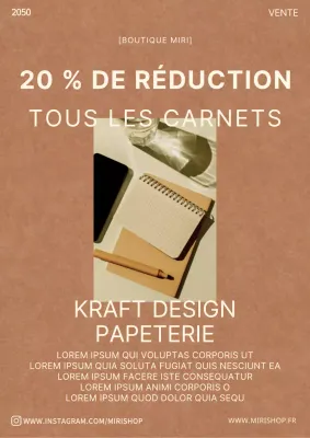 Poster photo en kraft