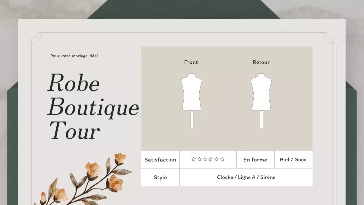 L'organisation d'un mariage avec un concept d'invitation écologique