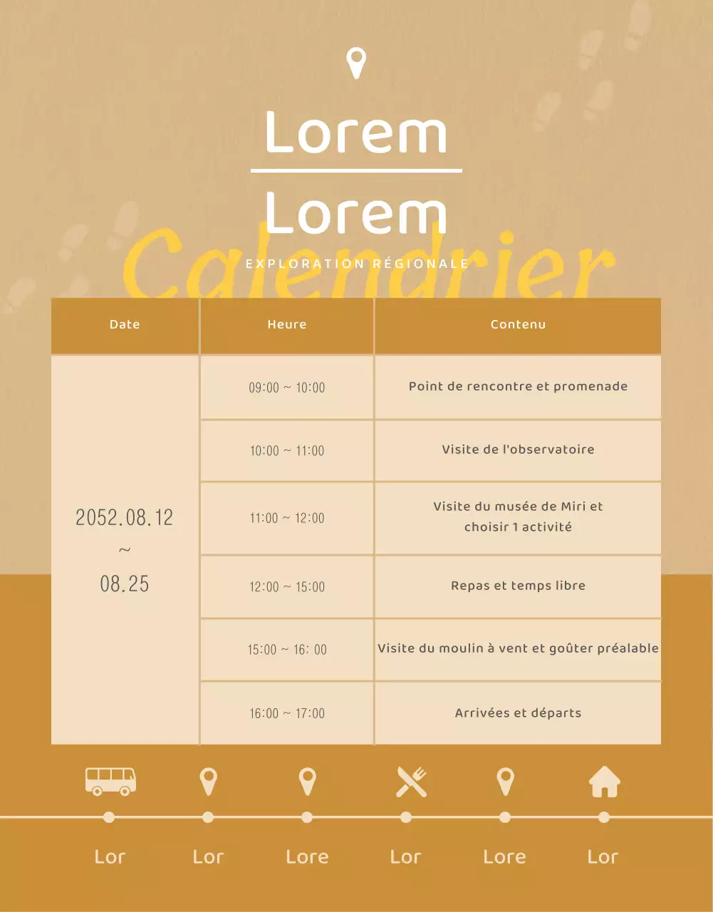 Programme d'exploration de la zone conceptuelle Polaroid en vert clair et jaune