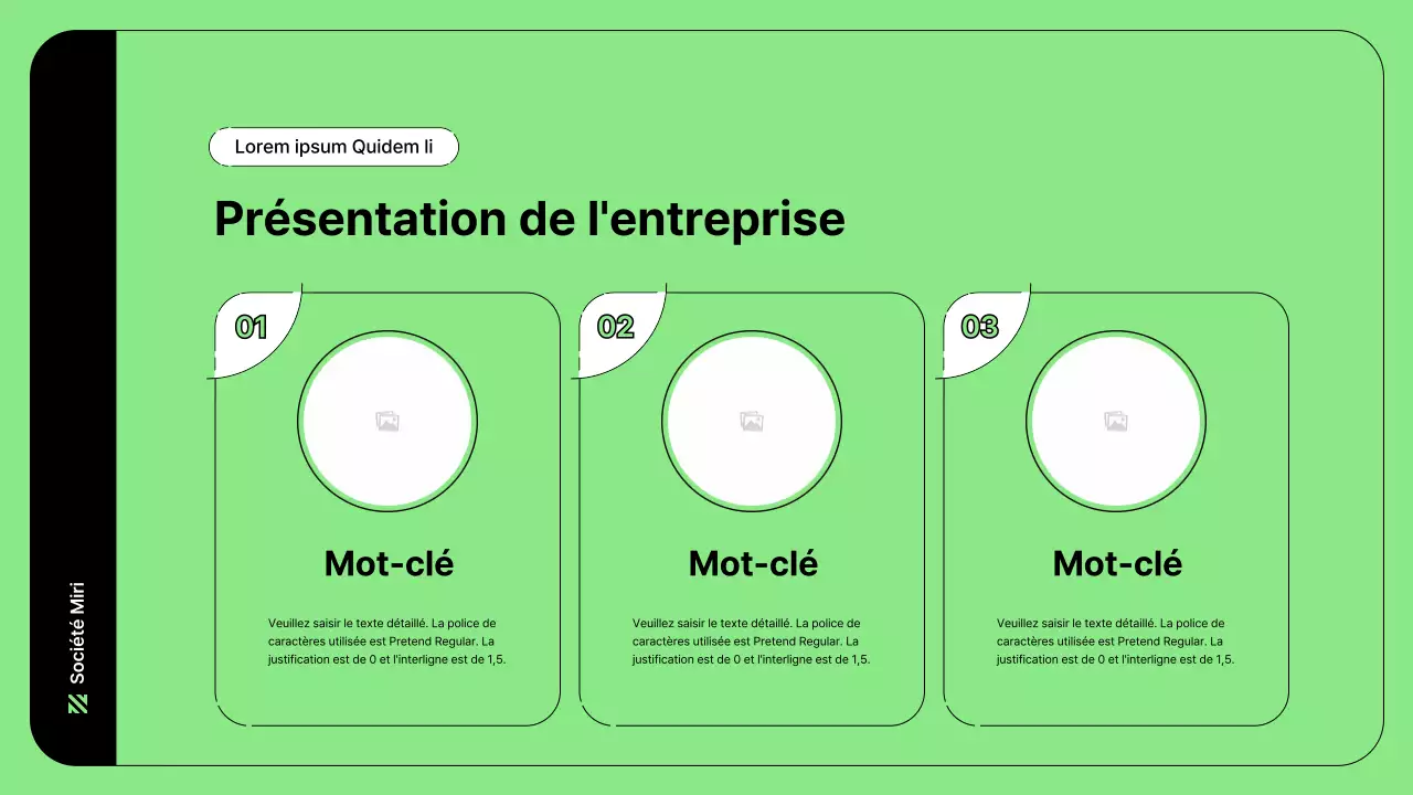 Illustration d'entreprise avec des lignes simples en vert