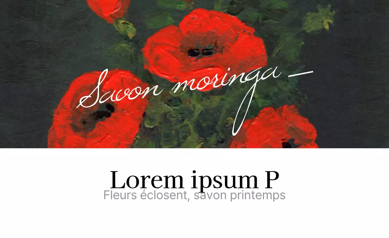 Lorsque les fleurs s'épanouissent et que le printemps