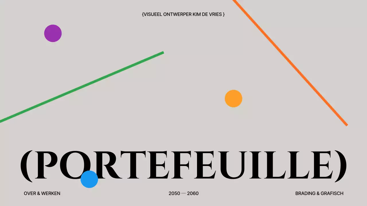 Grijs en kaki lijnen en vormen concept ontwerp portfolio