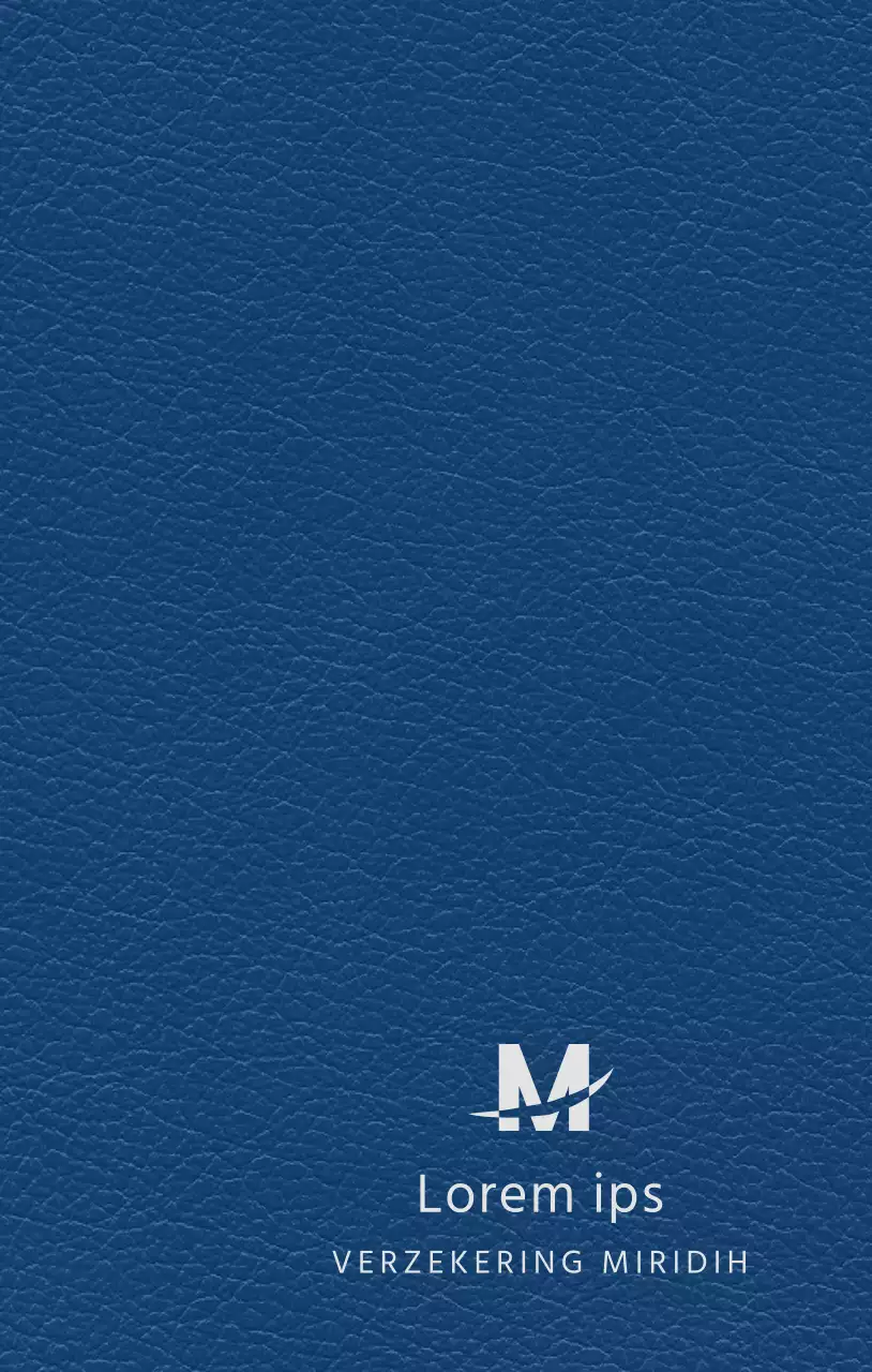 Bedrijfsagenda met logo van verzekeringsmaatschappij