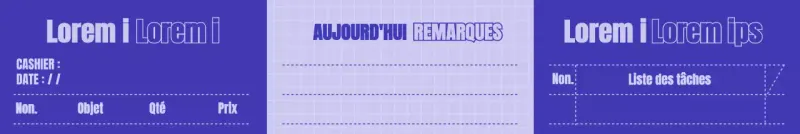 Modèle simple de concept de réception en bleu marine et mauve