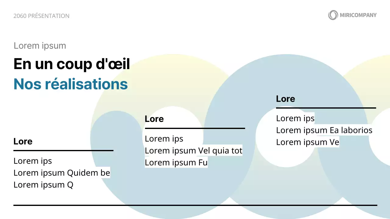 Une proposition d'introduction d'entreprise moderne en blanc et bleu