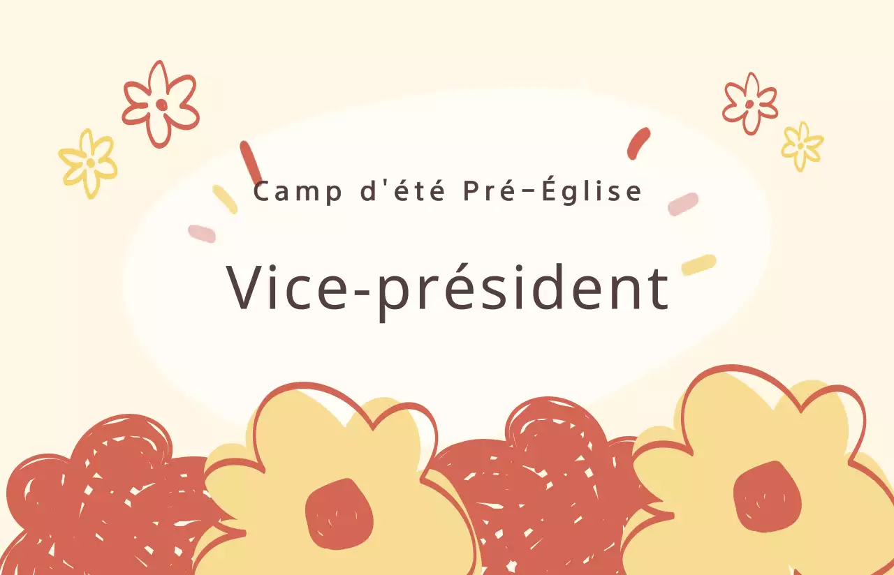 Mignons bristols jaunes pour les noms d'église