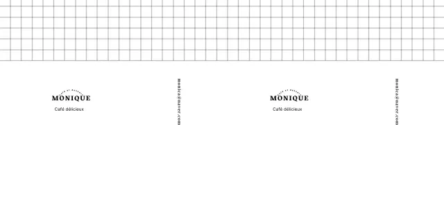 Logo émotionnel et propre d'un café dessert