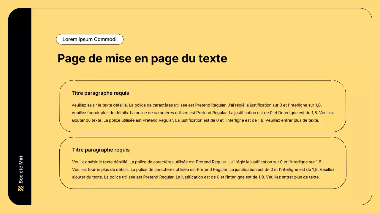 Illustration d'entreprise avec des lignes simples et la couleur jaune