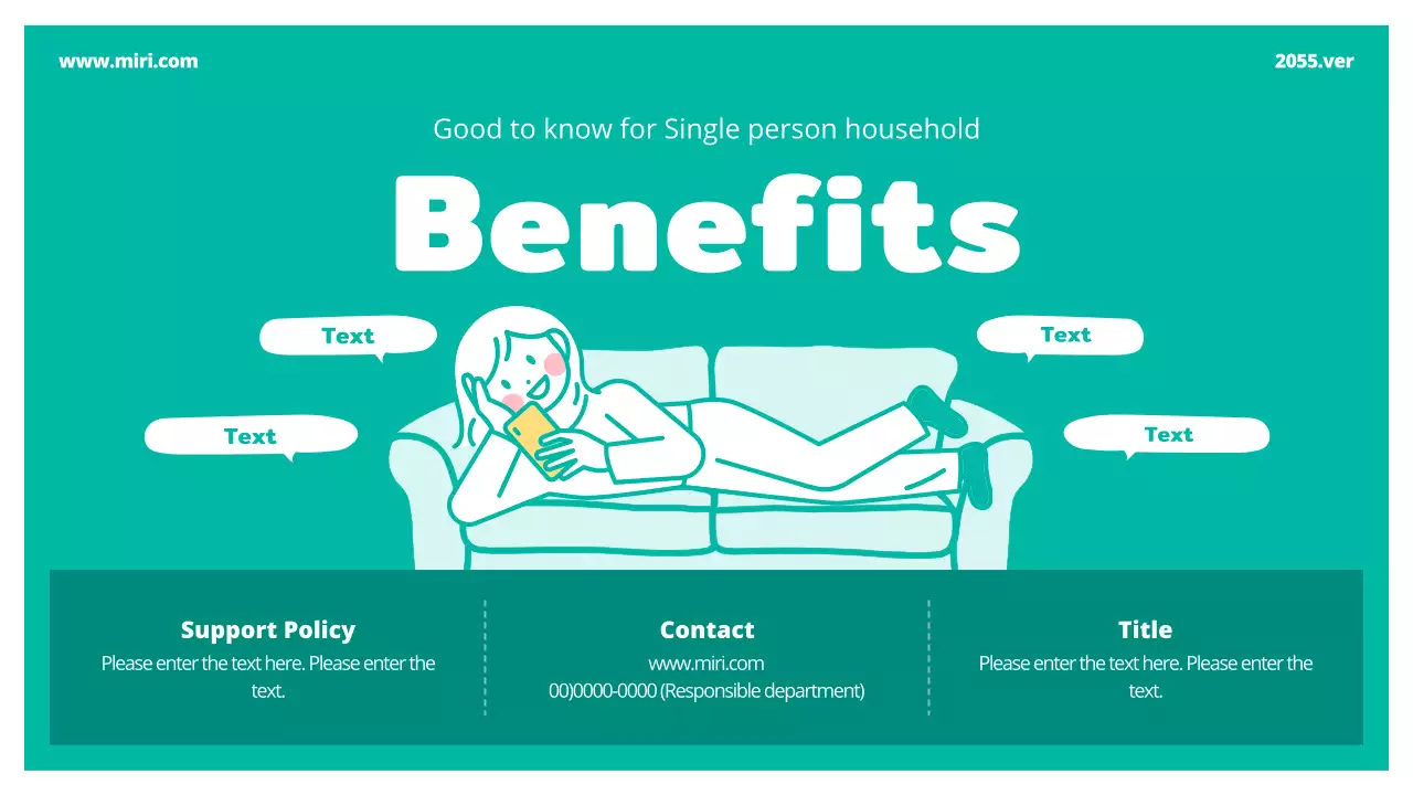 Teal Minimal Household Guide Presentation