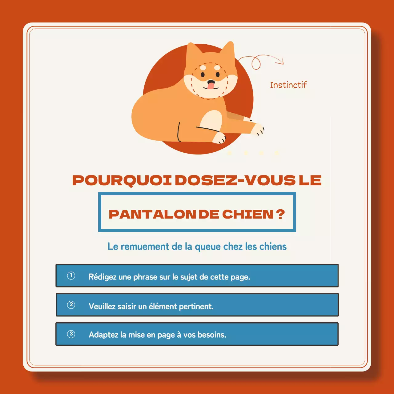 Les chiots rouges et bleus expliqués