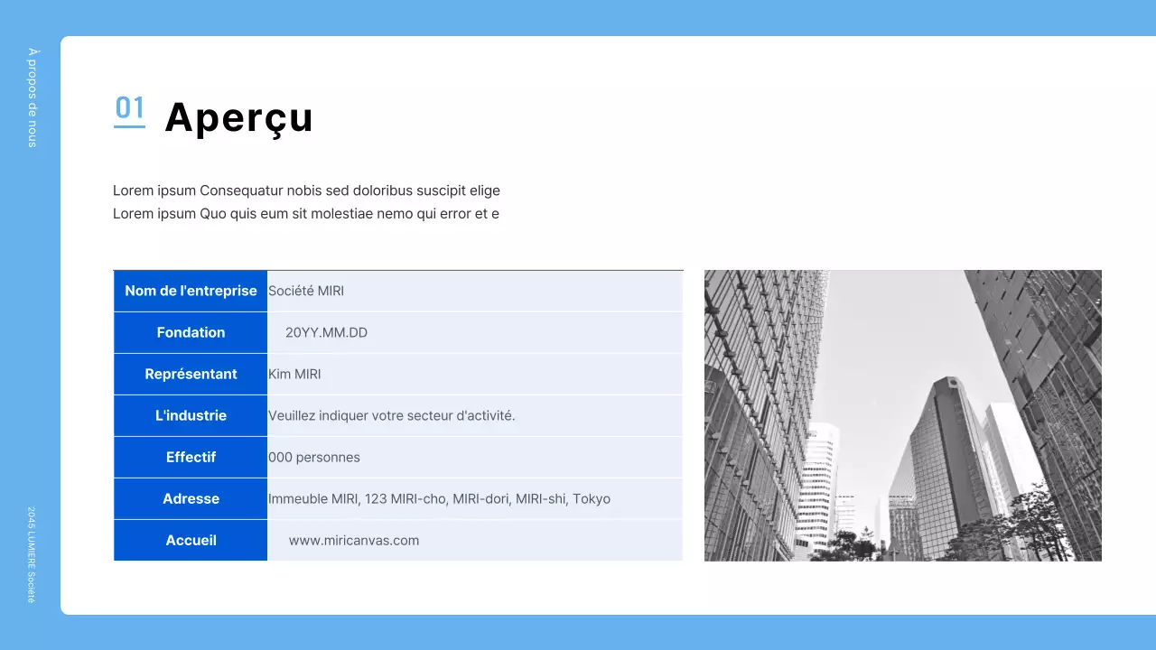 Une lettre de motivation simple pour une entreprise bleue