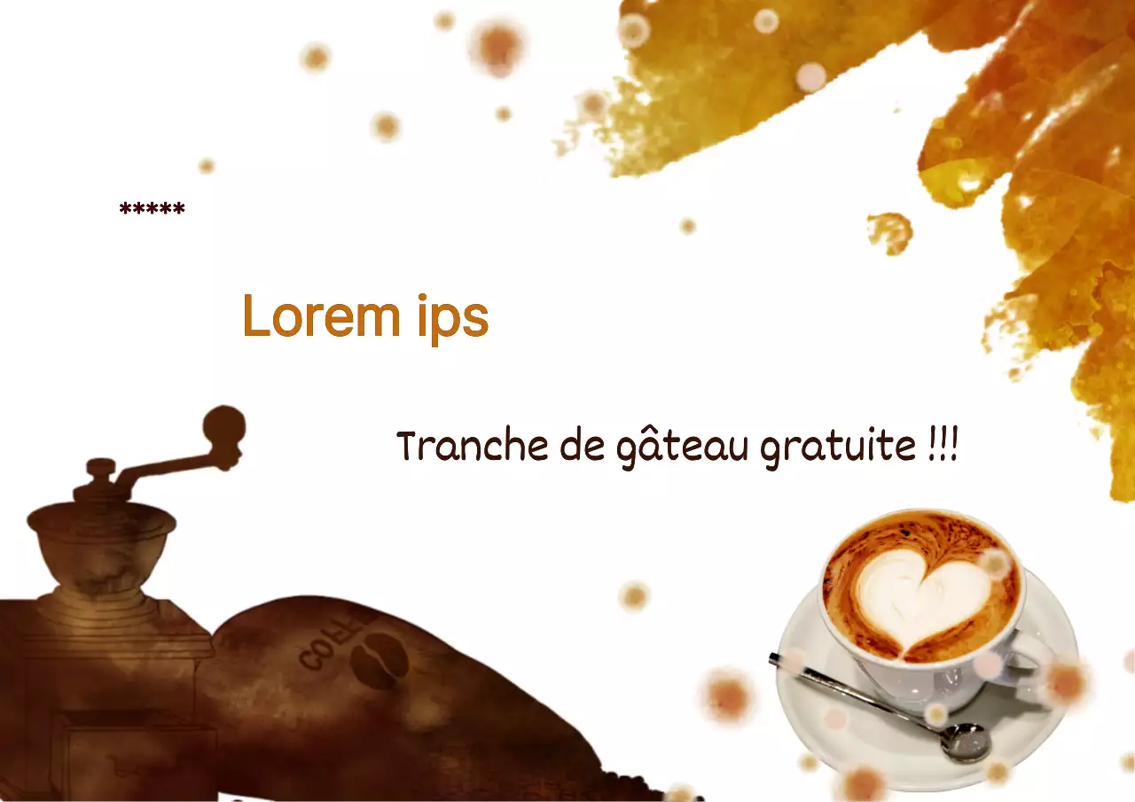 Promouvoir votre café d'illustration blanche