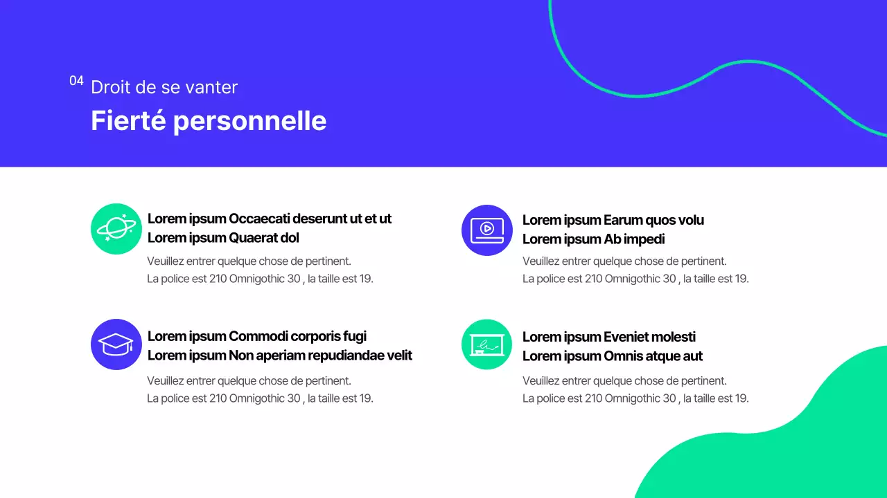 Une présentation moderne, en bleu et blanc, du service des relations publiques d'une université