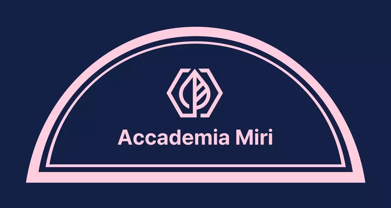 Gakuen Academy Valkyrie su uno sfondo blu navy con una linea di confine rosa