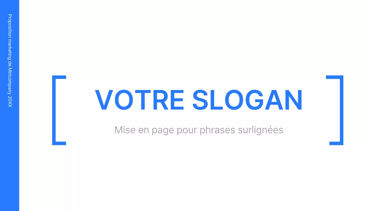 Kit de concept d'entreprise avec des lignes bleues, minimalistes et simples