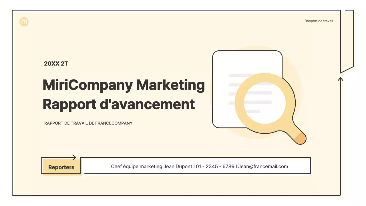 Formes ponctuelles avec flèches en jaune clair Kit de présentation d'entreprise