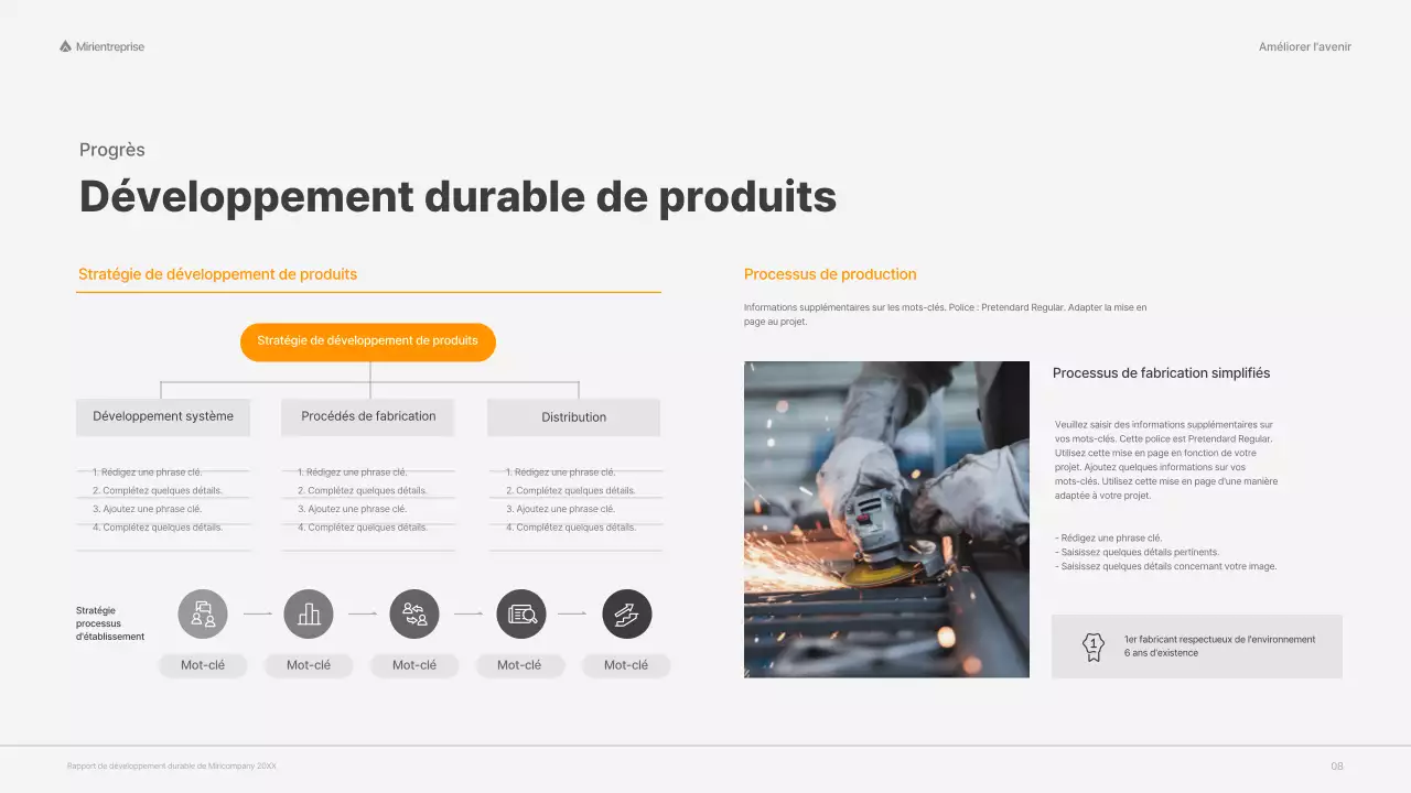 Rapport ESG de l'entreprise avec un concept rouge et coloré