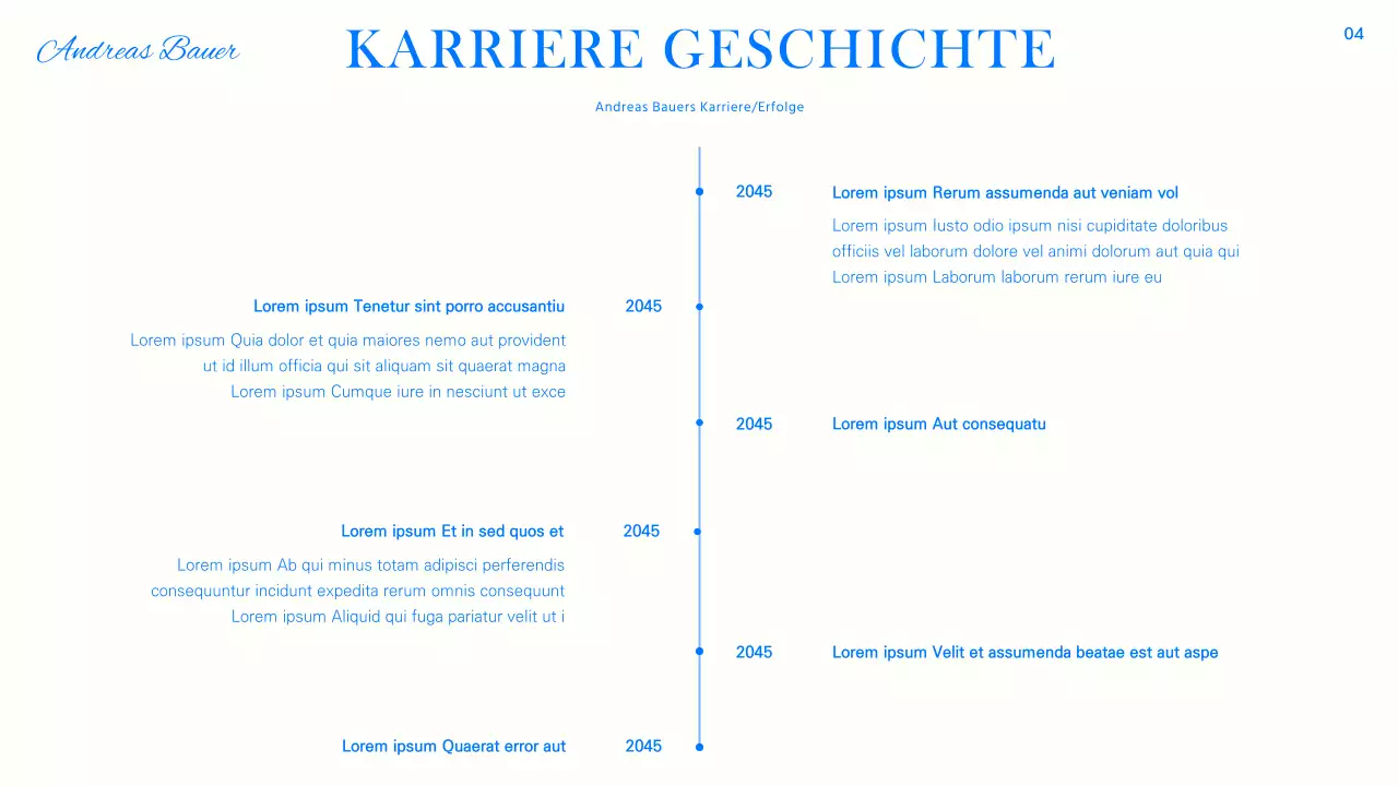 Trendiger Porträtbericht in Blau, Schwarz und Weiß