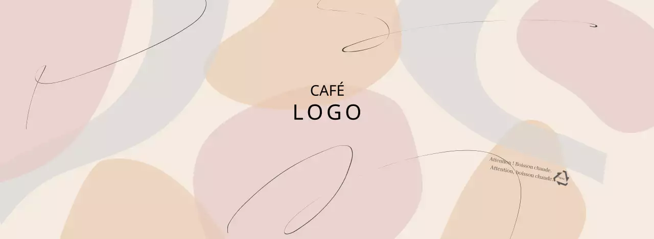 Motif de formes modernes beige