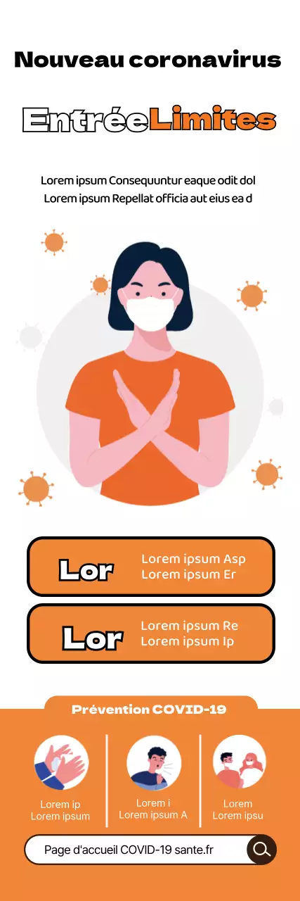 Orange Blanc COVID-19 restrictions pour les étrangers