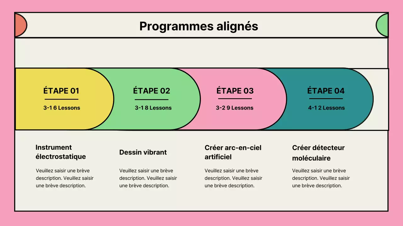Portefeuille de propositions de programmes périscolaires roses