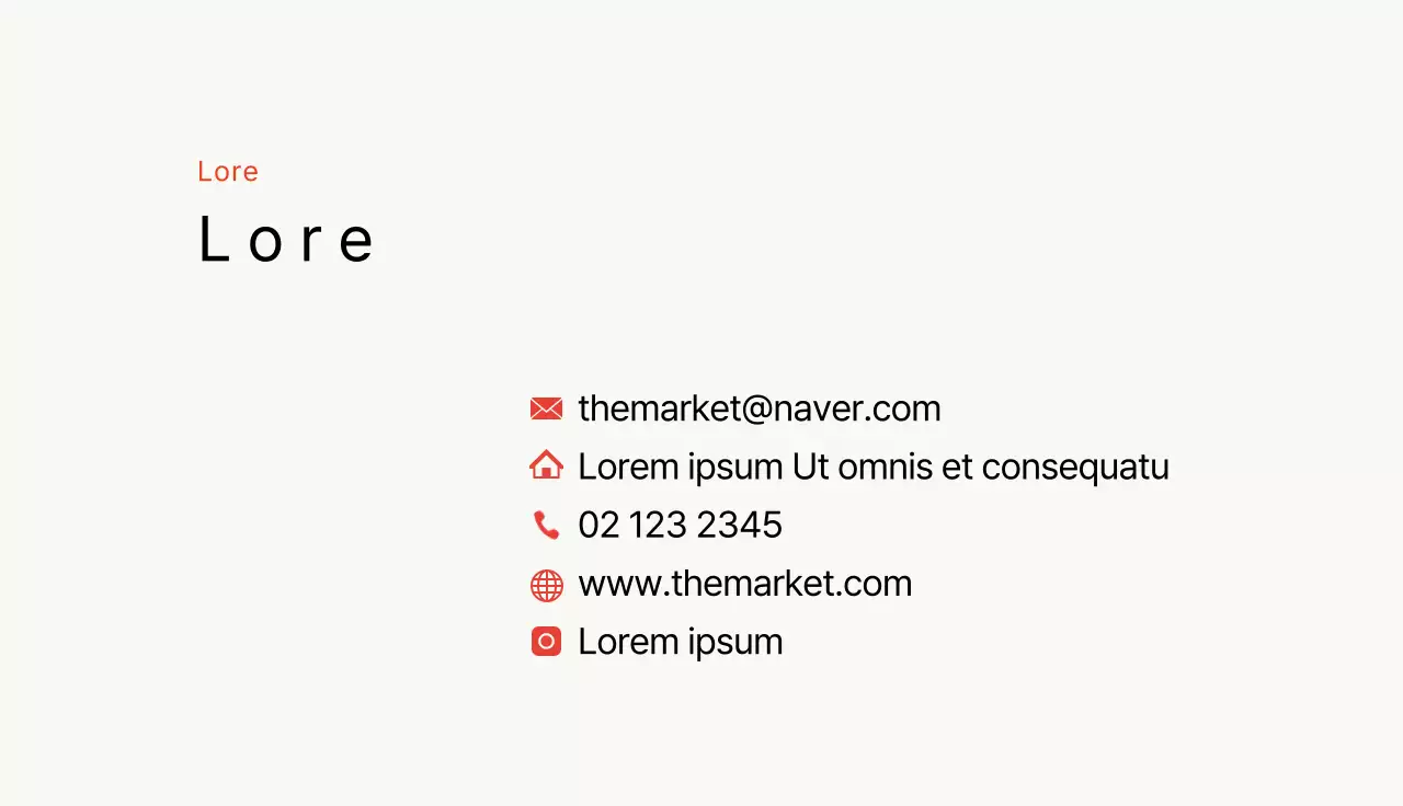 Boutique d'accessoires illustrés rouge ivoire