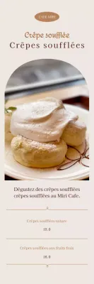 Prix des menus de cafés avec cadres sentimentaux et calligraphie