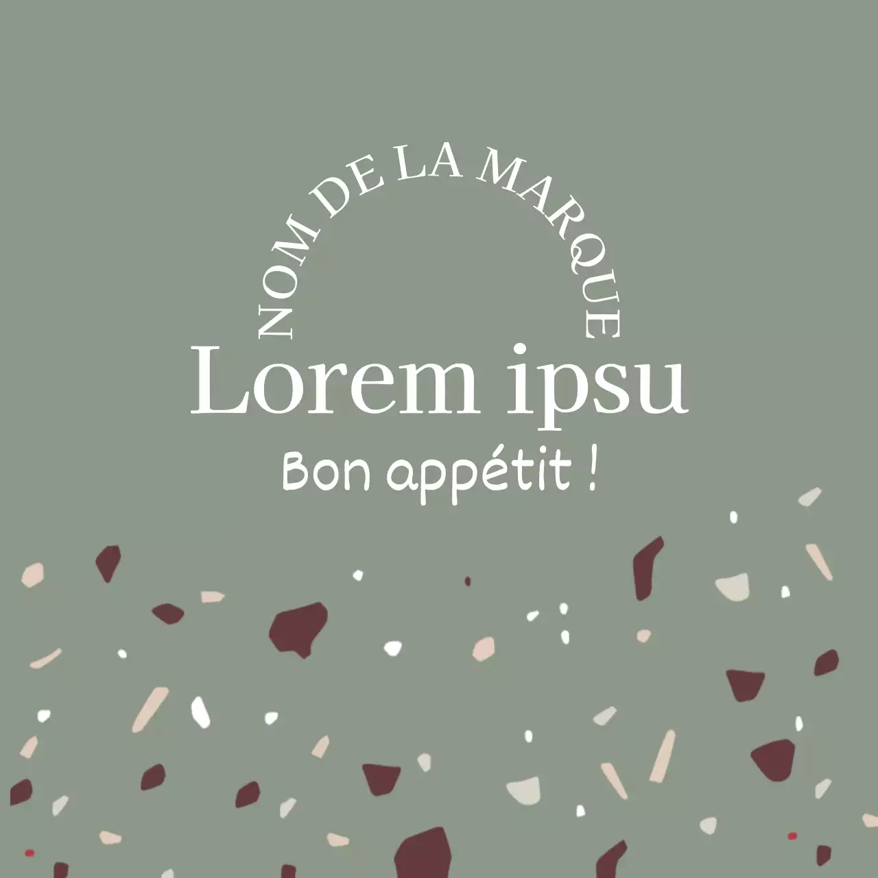 Matcha green pebble latte