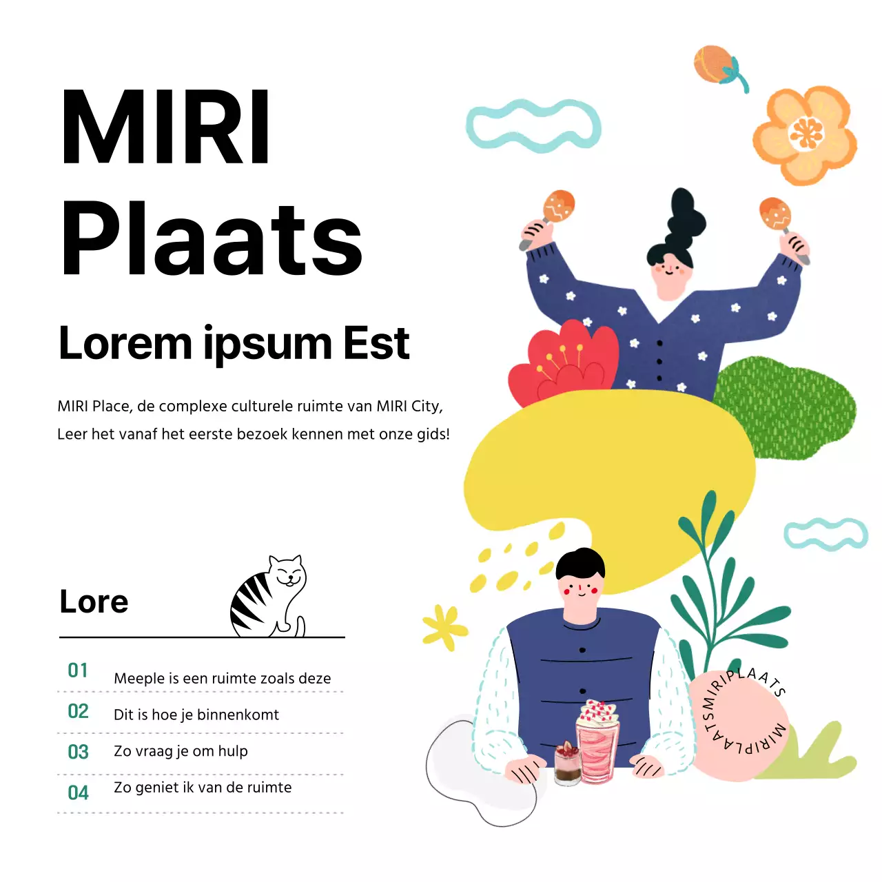 Eenvoudige en leuke illustraties in wit en zwart Tentoonstellingen Voorstellingen Complexen Faciliteiten Informatie Mistgids