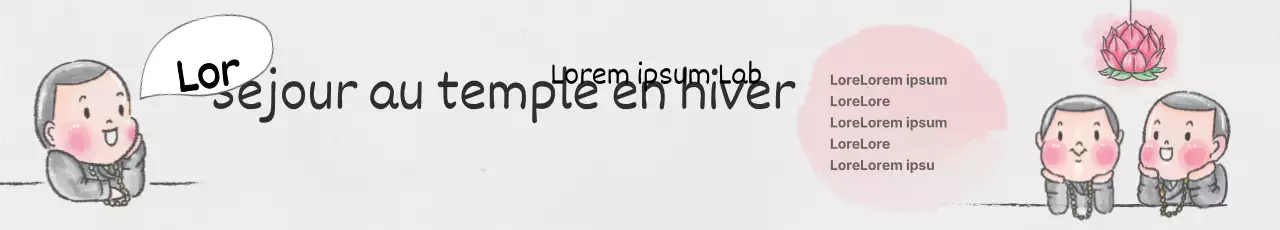 Séjour au temple en hiver