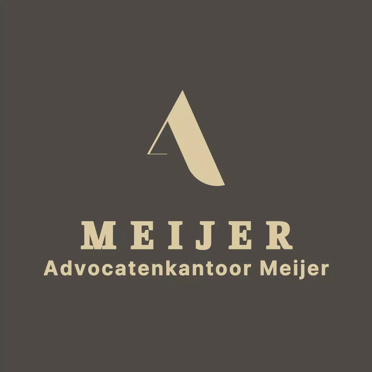 Een stijlvolle, duur uitziende bruine balsa met het logo en de naam van je advocatenkantoor erop.