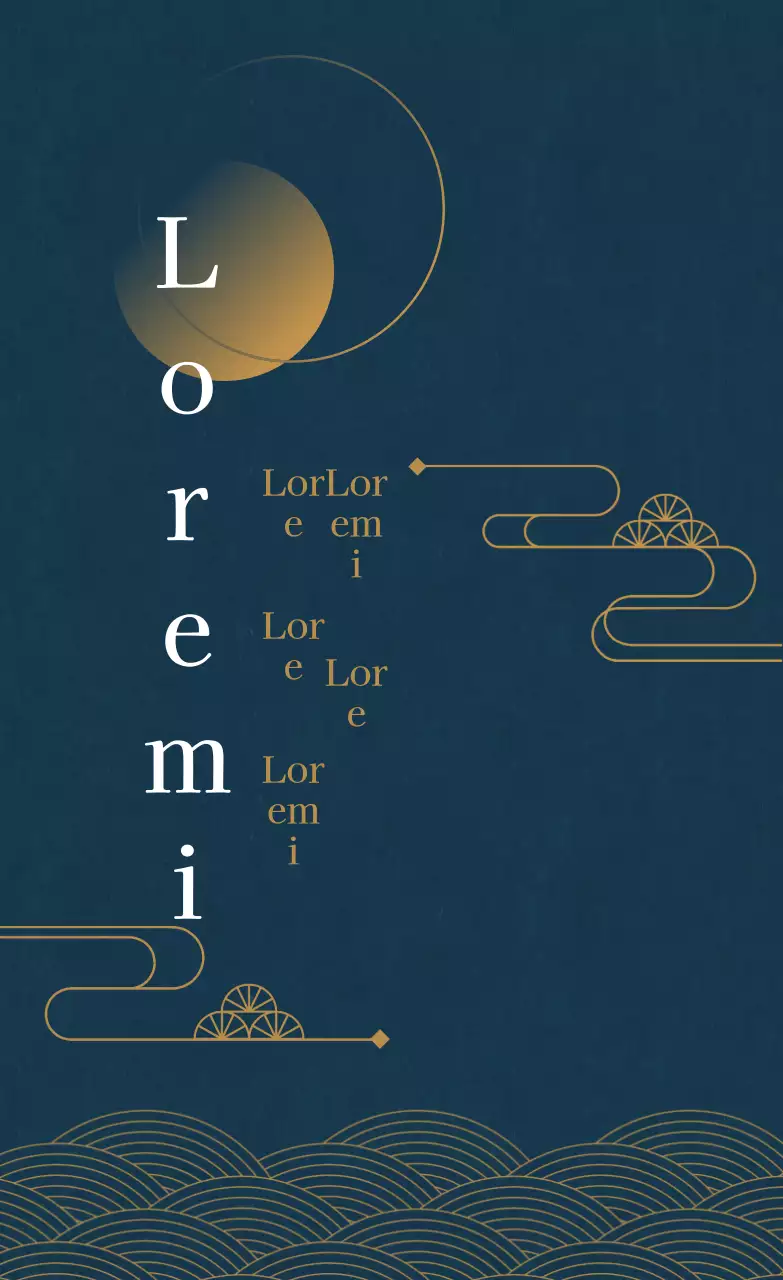 Un simple message de vœux turquoise et jaune pour Chuseok