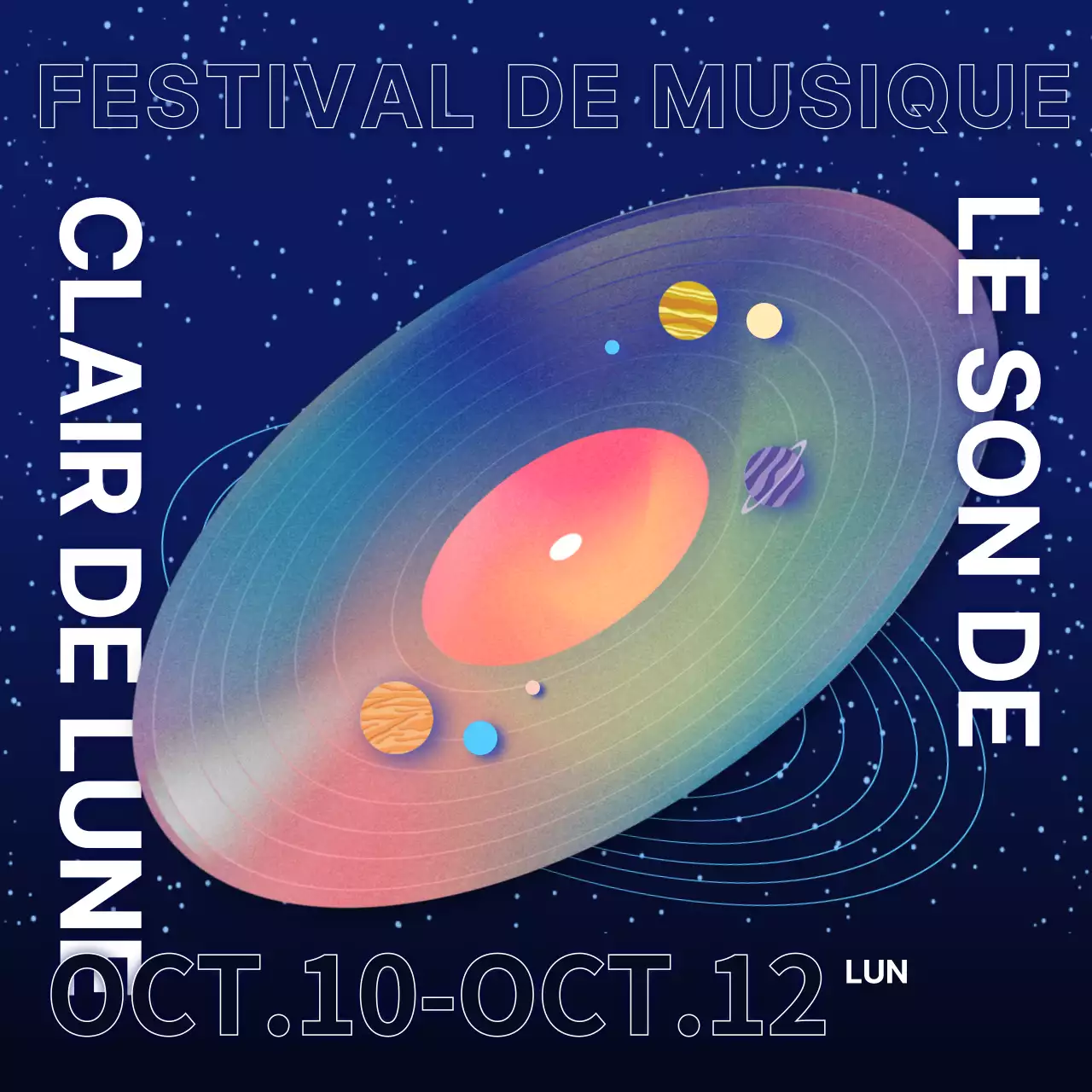 Couverture d'album bleu marine